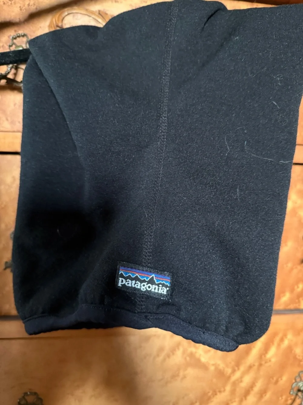 Patagonia Black Fleece Hooded Balaclava for extreme weather